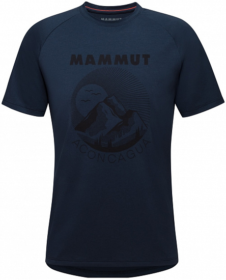 Футболка мужская Mammut Mountain T-Shirt Marine - Фото 1 большая