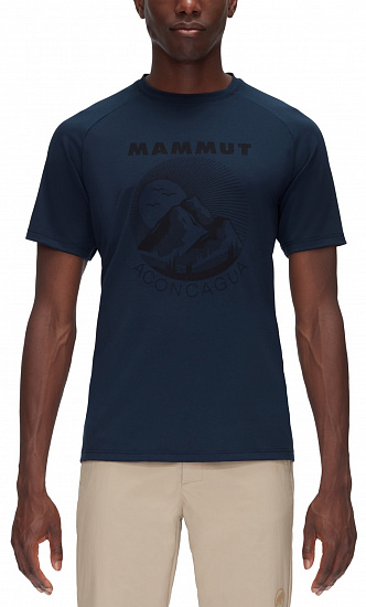 Футболка мужская Mammut Mountain T-Shirt Marine - Фото 2 большая