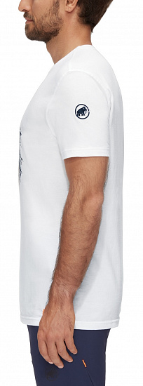 Футболка мужская Mammut La Liste T-Shirt White/Marine - Фото 4 большая