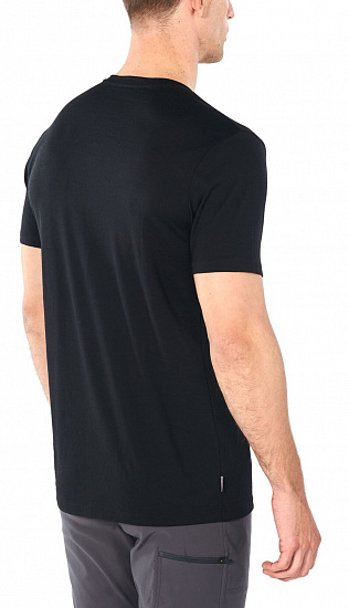 Футболка мужская Icebreaker Tech Lite SS Crewe Bear Lift Black - Фото 4 большая