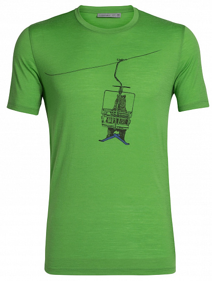 Футболка мужская Icebreaker Tech Lite SS Crewe Bear Lift Lawn - Фото 1 большая