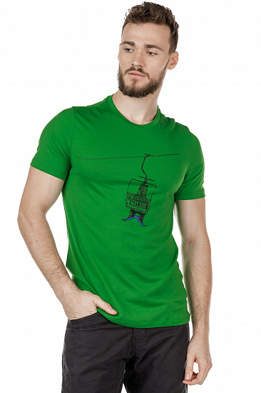Футболка мужская Icebreaker Tech Lite SS Crewe Bear Lift Lawn - Фото 2 большая