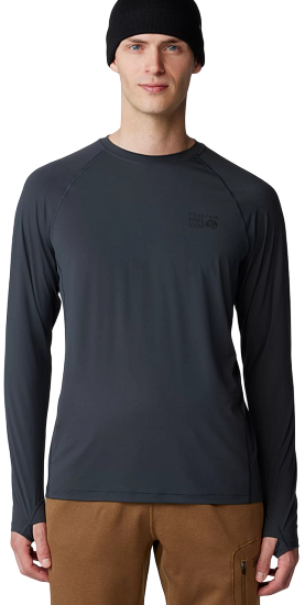 Лонгслив мужской Mountain Hardwear Crater Lake Dark Storm - Фото 3 большая