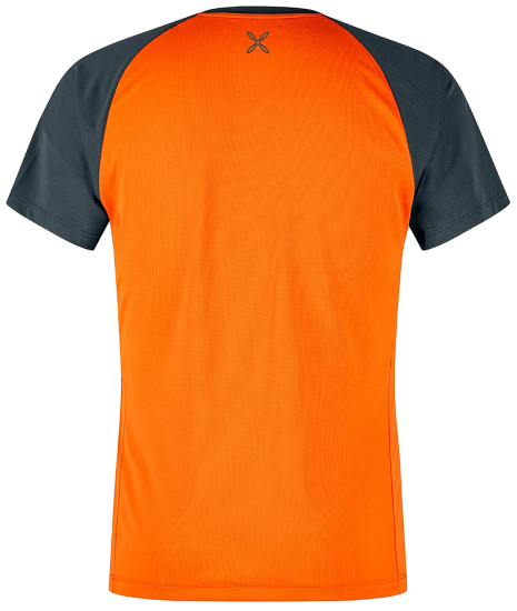Футболка мужская Montura Outdoor 3 Orange/Piombo - Фото 3 большая
