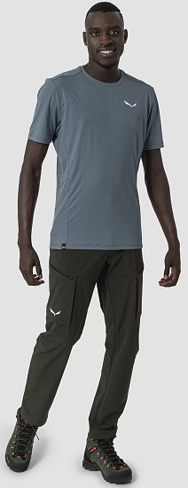 Футболка мужская Salewa Puez Sporty Dry Java Blue - Фото 4 большая
