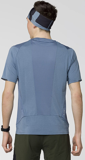 Футболка мужская Salewa Pedroc Dry Mesh Java Blue - Фото 4 большая