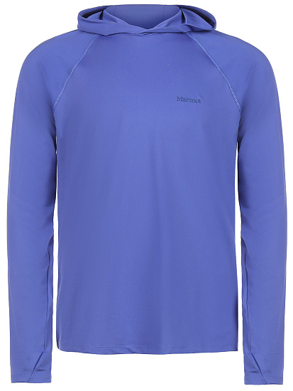Лонгслив мужской Marmot Windridge Hoody Trail Blue - Фото 1 большая