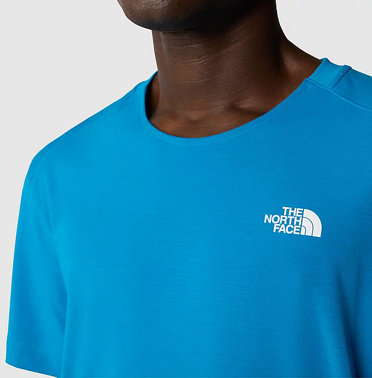 Футболка мужская The North Face Lightning Alpine S/S Skyline Blue - Фото 9 большая