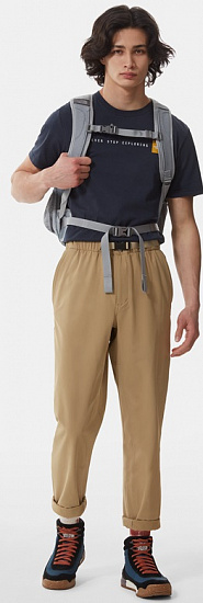 Футболка мужская The North Face SS Never Stop Exploring Urban Navy/Arrowwood Yellow - Фото 5 большая