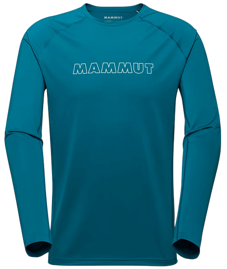 Лонгслив мужской Mammut Selun Fl Logo Deep Teal - Фото 1 большая