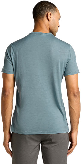 Футболка мужская Icebreaker Merino 150 Tech Lite Ss T Sing Li Cmp Blue Ash - Фото 2 большая
