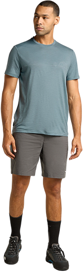 Футболка мужская Icebreaker Merino 150 Tech Lite Ss T Sing Li Cmp Blue Ash - Фото 3 большая