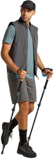 Футболка мужская Icebreaker Merino 150 Tech Lite Ss T Sing Li Cmp Blue Ash - Фото 4 большая