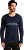 Лонгслив мужская Icebreaker Merino 200 Oasis Crewe Snow Wave Midnight Navy - Фото 1 малая