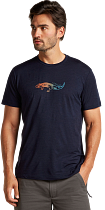 Футболка мужская Icebreaker Merino 150 Tech Lite Ss Slimey Salama Midnight Navy