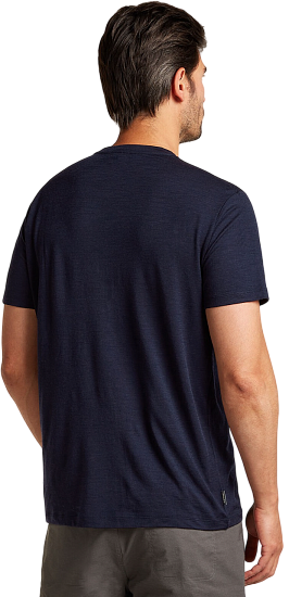 Футболка мужская Icebreaker Merino 150 Tech Lite Ss Slimey Salama Midnight Navy - Фото 2 большая