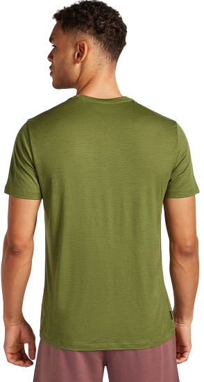 Футболка мужская Icebreaker Merino 150 Tech Lite Ss Cosy Camper Sphagnum - Фото 2 большая