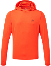 Лонгслив мужской Mountain Equipment Glace Hooded Cardinal Orange