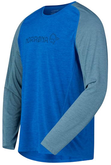 Лонгслив мужской Norrona Fjora Equaliser Lightweight LS Skydiver - Фото 2 большая