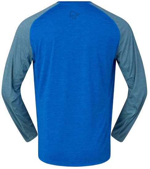 Лонгслив мужской Norrona Fjora Equaliser Lightweight LS Skydiver - Фото 3 большая