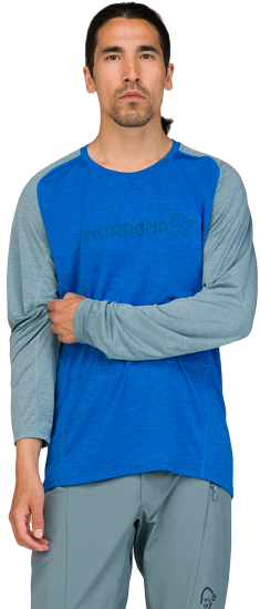 Лонгслив мужской Norrona Fjora Equaliser Lightweight LS Skydiver - Фото 4 большая