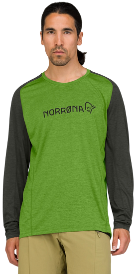 Лонгслив мужской Norrona Fjora Equaliser Lightweight LS Norrona Green - Фото 4 большая