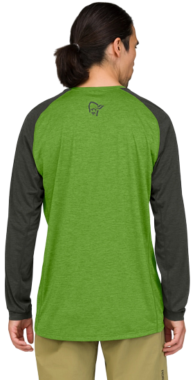 Лонгслив мужской Norrona Fjora Equaliser Lightweight LS Norrona Green - Фото 5 большая