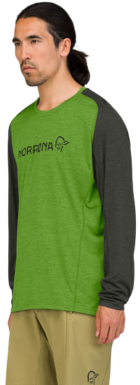 Лонгслив мужской Norrona Fjora Equaliser Lightweight LS Norrona Green - Фото 6 большая