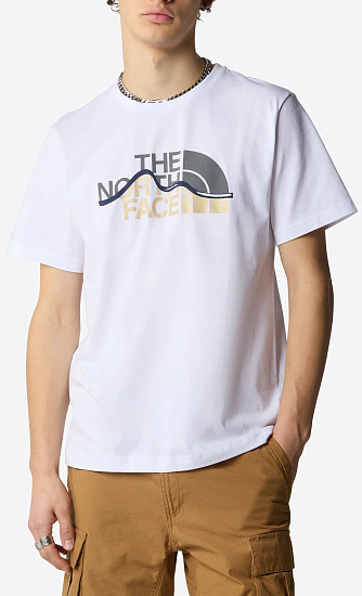 Футболка мужская The North Face Mountain Line Tnf White - Фото 2 большая