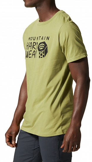 Футболка мужская Mountain Hardwear Logo SS Light Cactus - Фото 3 большая