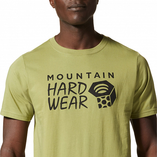 Футболка мужская Mountain Hardwear Logo SS Light Cactus - Фото 4 большая