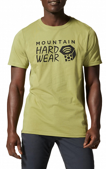 Футболка мужская Mountain Hardwear Logo SS Light Cactus - Фото 5 большая
