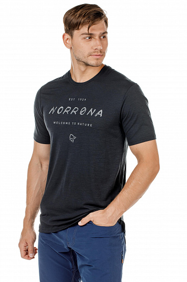 Футболка мужская Norrona Svalbard Wool Caviar - Фото 3 большая