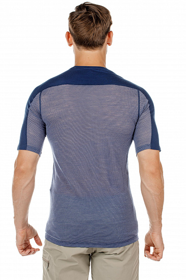 Футболка мужская Norrona Bitihorn Wool Indigo Night - Фото 4 большая