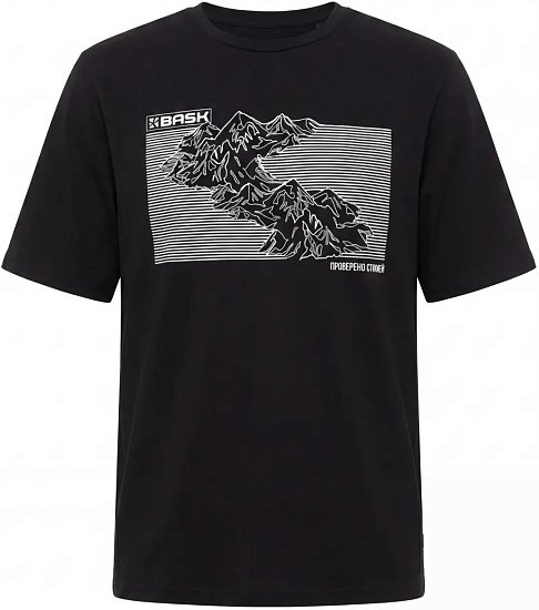 Футболка мужская Bask Topography Mt V2 Чёрный - Фото 1 большая