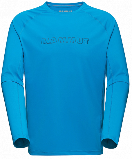 Лонгслив мужской Mammut Selun FL Logo/Glacier Blue - Фото 1 большая