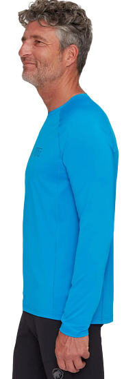 Лонгслив мужской Mammut Selun FL Logo/Glacier Blue - Фото 4 большая