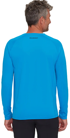 Лонгслив мужской Mammut Selun FL Logo/Glacier Blue - Фото 5 большая