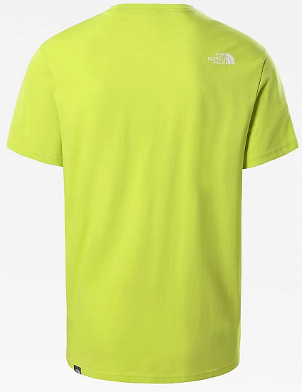 Футболка мужская The North Face Mountain Line Ss Sulphur Spring Green - Фото 2 большая