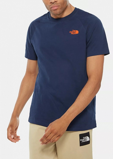 Футболка мужская The North Face S/S Montague Blue - Фото 3 большая
