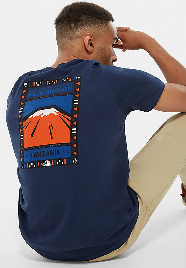 Футболка мужская The North Face S/S Montague Blue - Фото 4 большая
