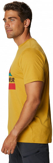 Футболка мужская Mountain Hardwear Bear Flag SS T Mojave Tan - Фото 4 большая