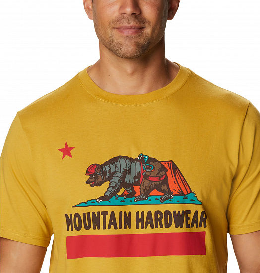 Футболка мужская Mountain Hardwear Bear Flag SS T Mojave Tan - Фото 5 большая