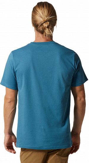 Футболка мужская Mountain Hardwear Logo SS Caspian - Фото 2 большая
