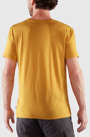 Футболка мужская Fjallraven Fjallraven Logo Ochre - Фото 4 большая