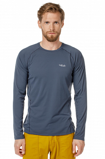 Футболка мужская Rab Force LS Steel - Фото 2 большая