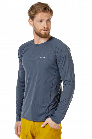 Футболка мужская Rab Force LS Steel - Фото 3 большая