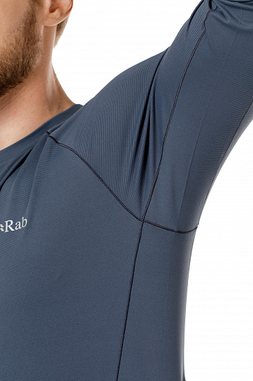 Футболка мужская Rab Force LS Steel - Фото 5 большая