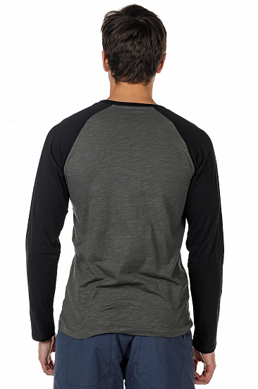 Футболка мужская Scott 20 Casual Raglan Slub Dark Grey/Black - Фото 5 большая