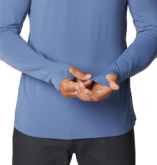 Лонгслив мужской Mountain Hardwear Crater Lake Northern Blue - Фото 5 большая